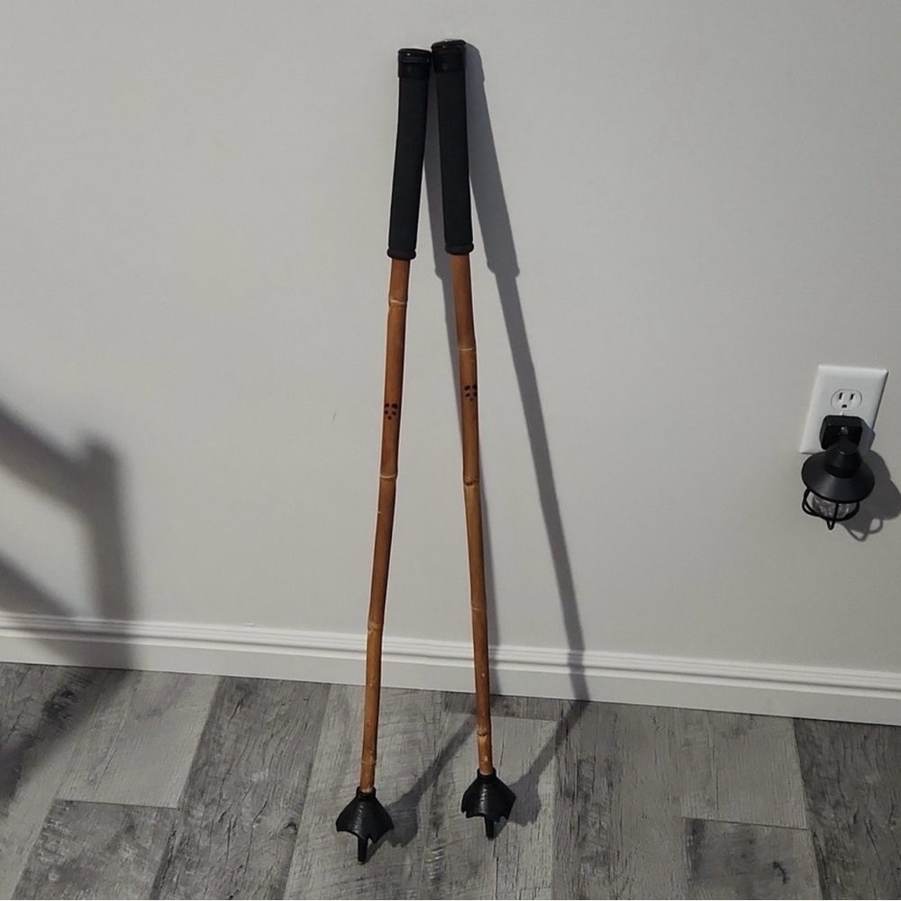 37” Bamboo Panda Poles (Ski Poles)